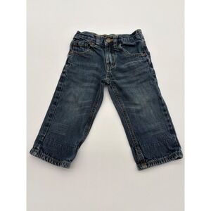 Vintage Healthtex Jeans Toddler Boys 18M Blue Excellent Elastic Back Denim
